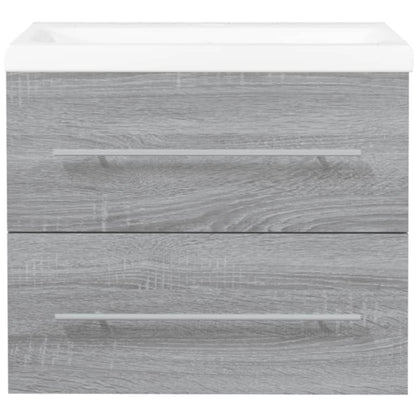 Umyvadlová Skříňka S Vestavěným Umyvadlem Šedá Sonoma Kompozit Šedá Sonoma