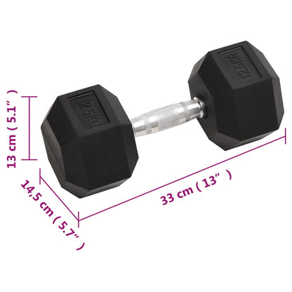Jednoruční Činky 2 Ks 25 Kg Litina
