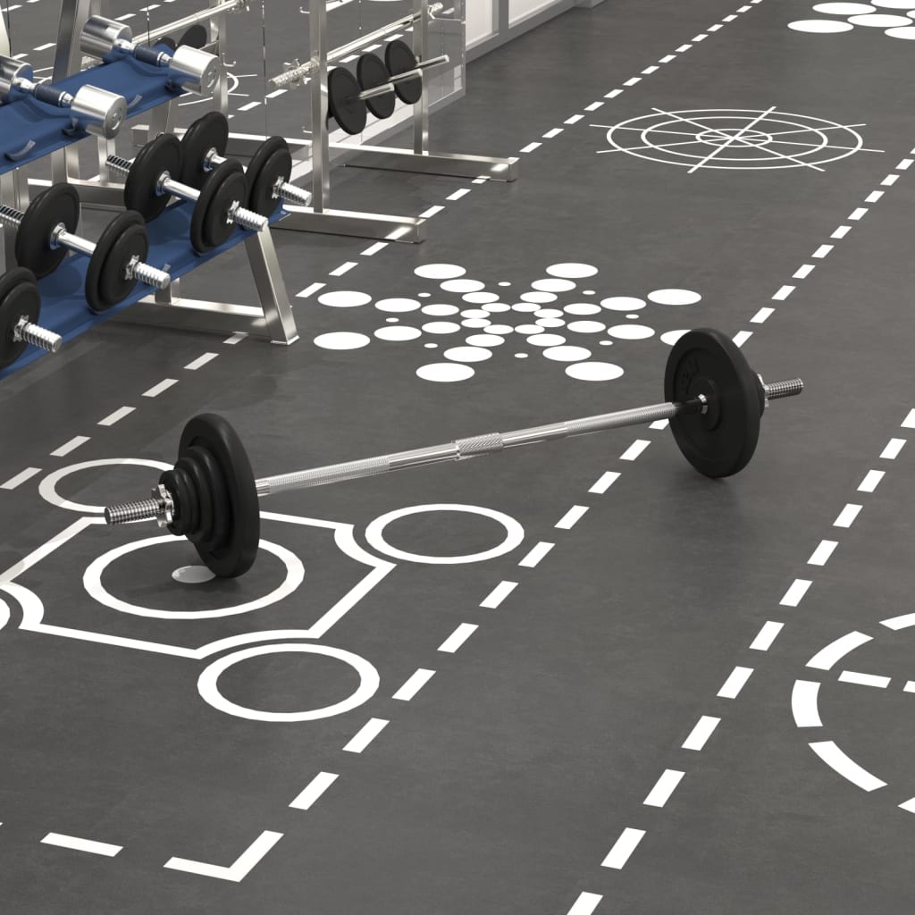 Obouruční Činka Se Závažím 30 Kg Litina