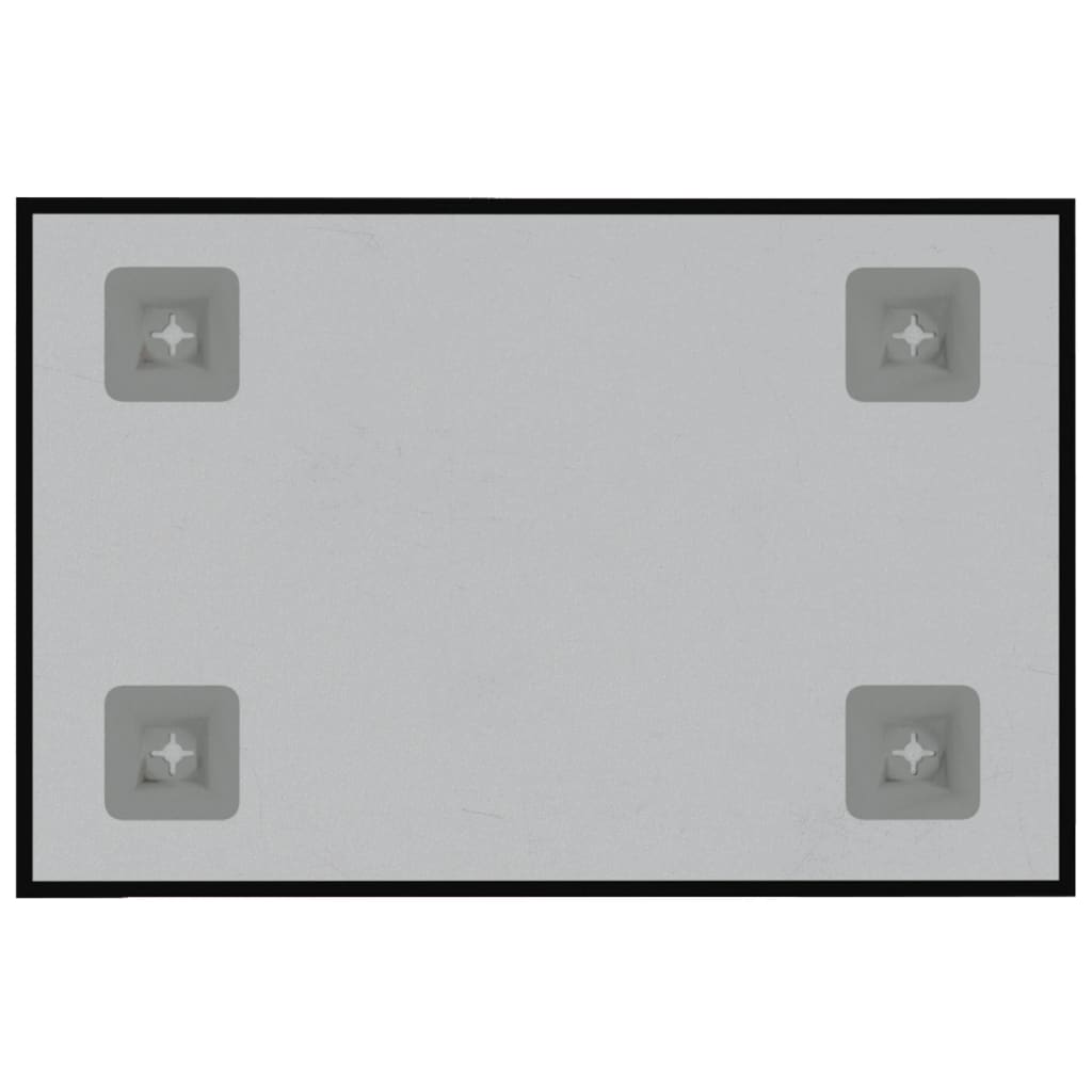 Nástěnná magnetická tabule černá 40 x 30 cm tvrzené sklo