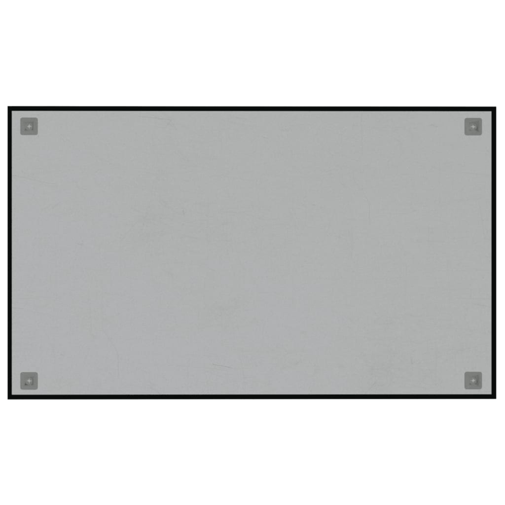 Nástěnná magnetická tabule černá 100 x 60 cm tvrzené sklo
