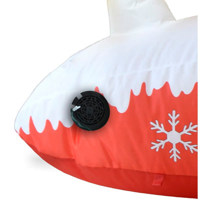 Vánoční Nafukovací Santa A Sobi S Led Diodami