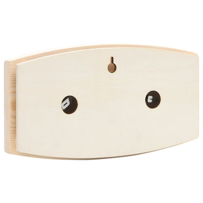 Saunový Hygrotermograf A Přesýpací Hodiny 2V1 Masivní Borovice