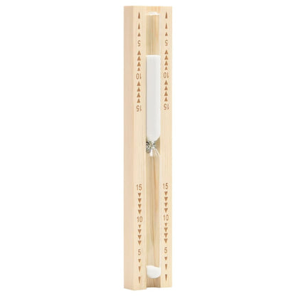 Saunový Hygrotermograf A Přesýpací Hodiny 2V1 Masivní Borovice