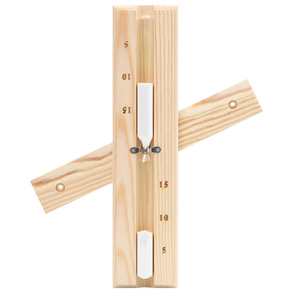 Saunový Hygrotermograf A Přesýpací Hodiny 2V1 Masivní Borovice