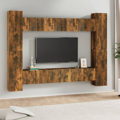 8Dílný Set Tv Skříněk Kompozitní Dřevo
