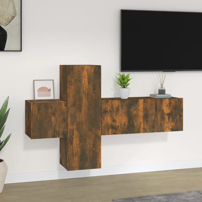 3Dílný Set Tv Skříněk Kompozitní Dřevo