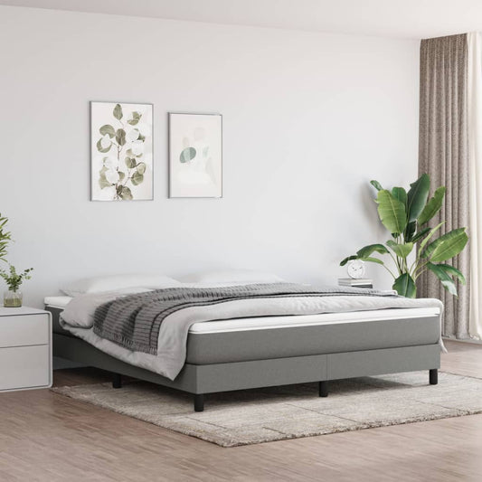Taštičková Matrace Střední Tvrdost Tmavě Šedá 152 X 203 X 20 Cm Textil
