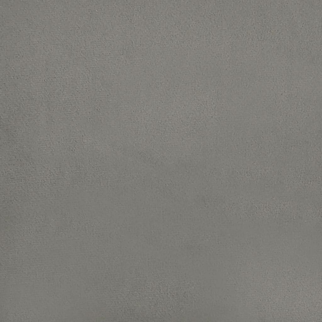 Taštičková Matrace Střední Tvrdost Světle Šedá 152 X 203 X 20 Cm Samet