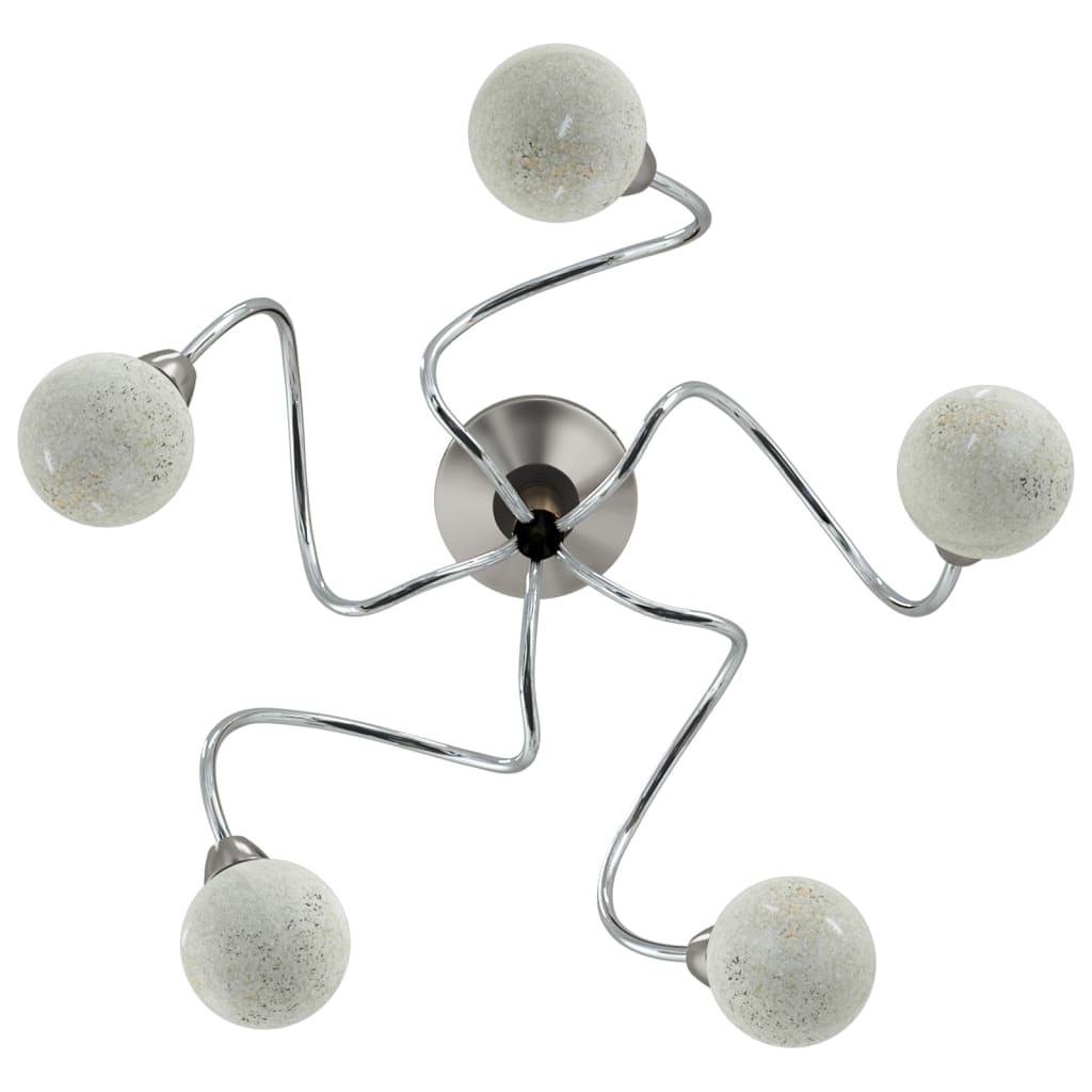 Stropní Svítidlo S Kulatými Drátěnými Stínidly Pro 5 Led G9