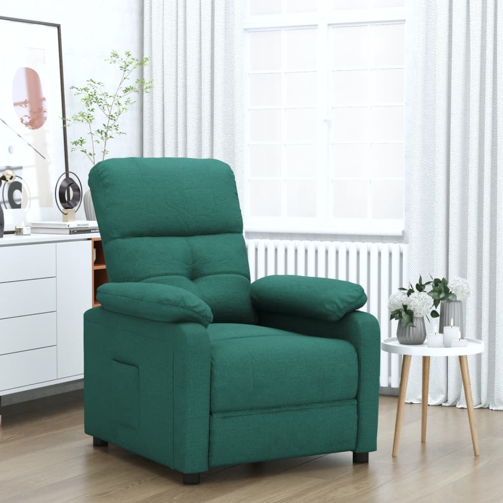 Polohovací Křeslo Světle Šedé Textil