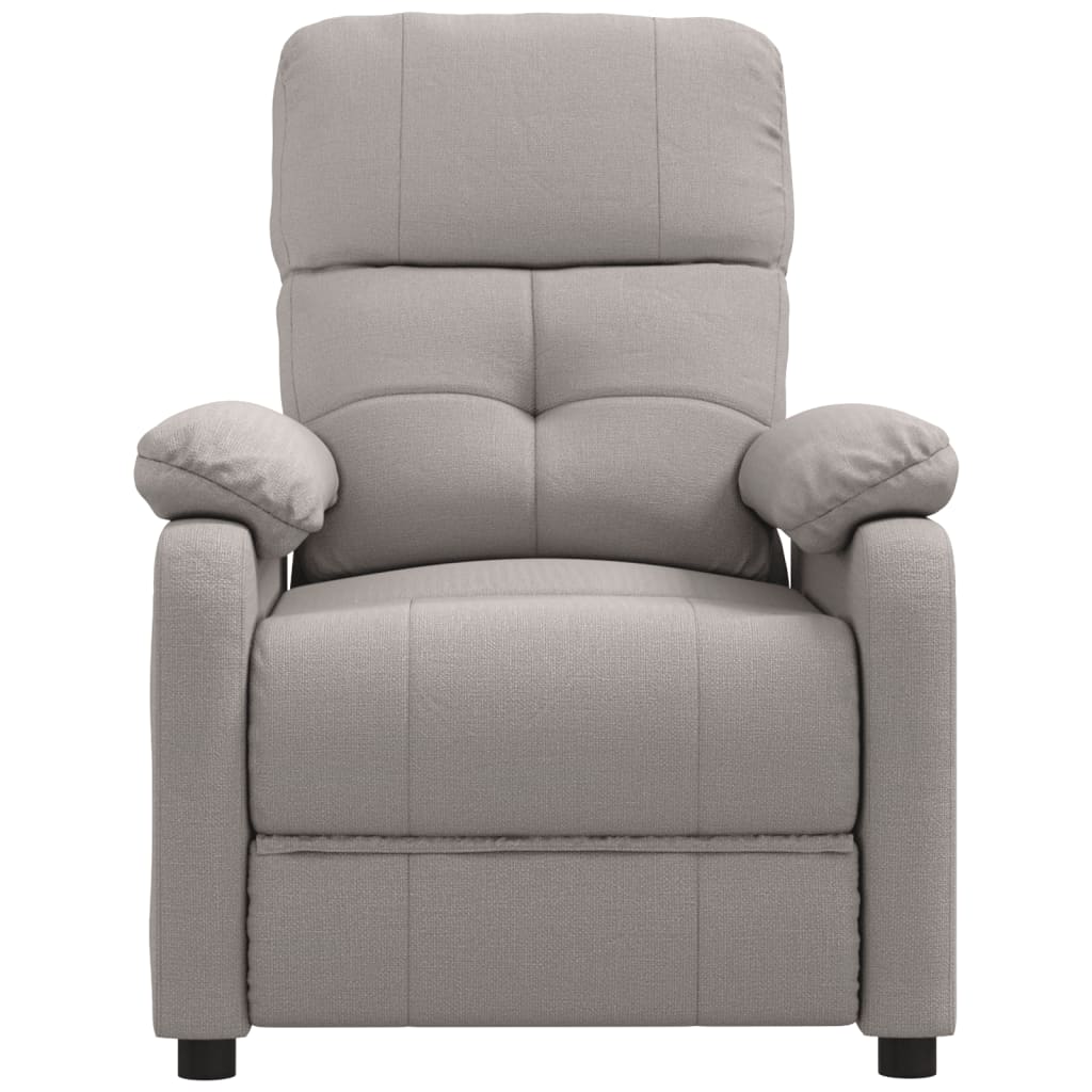 Polohovací Křeslo Taupe Textil