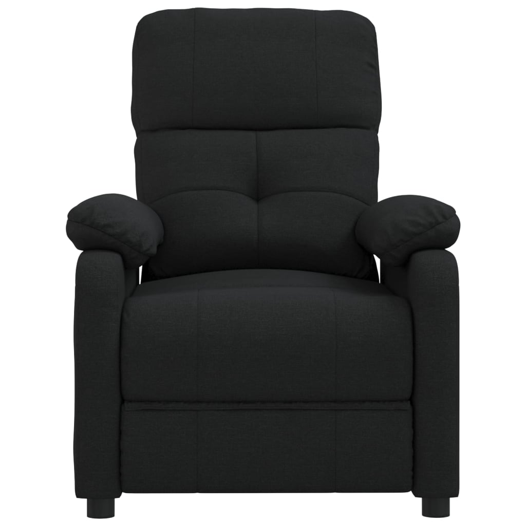 Masážní Křeslo Černé Textil