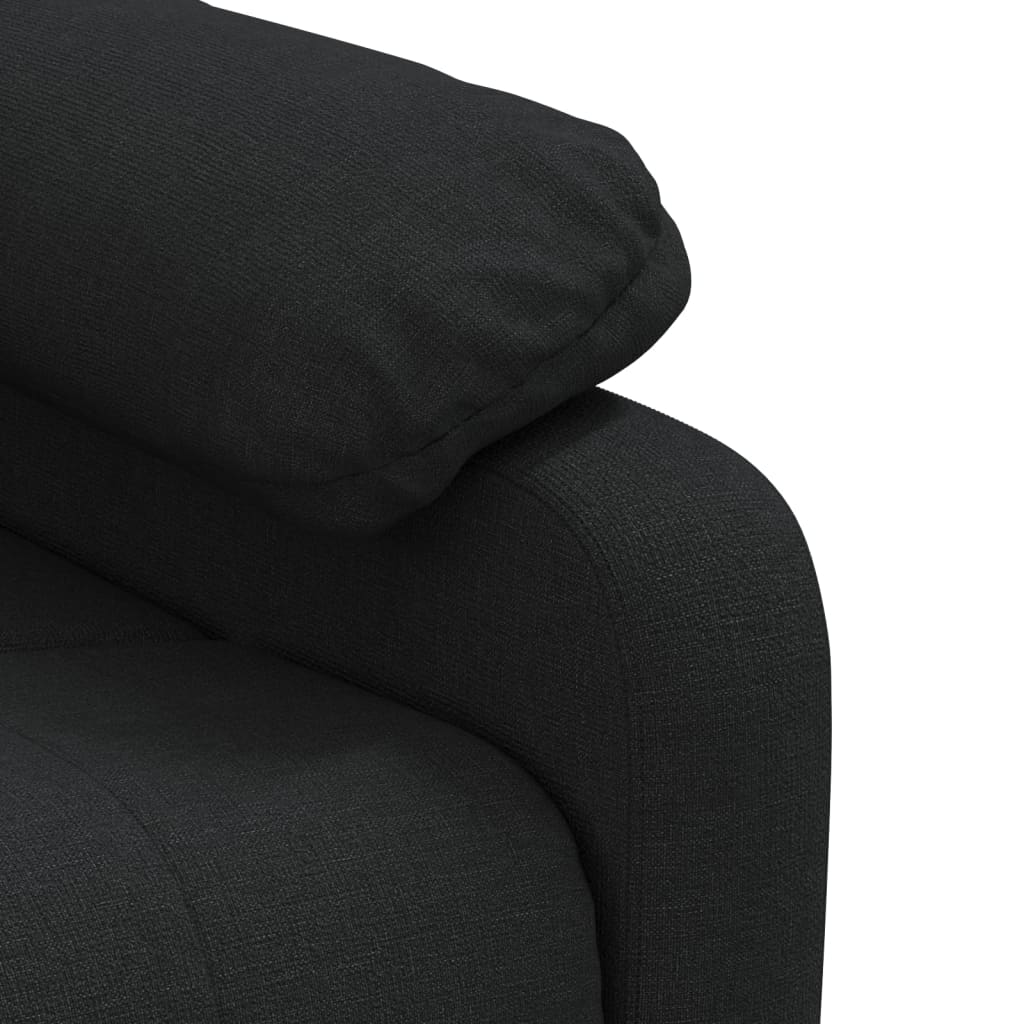 Masážní Křeslo Černé Textil