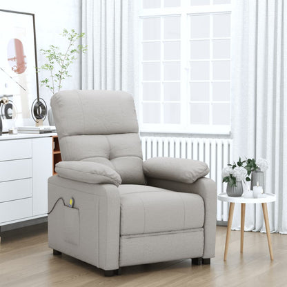 Masážní Křeslo Černé Textil