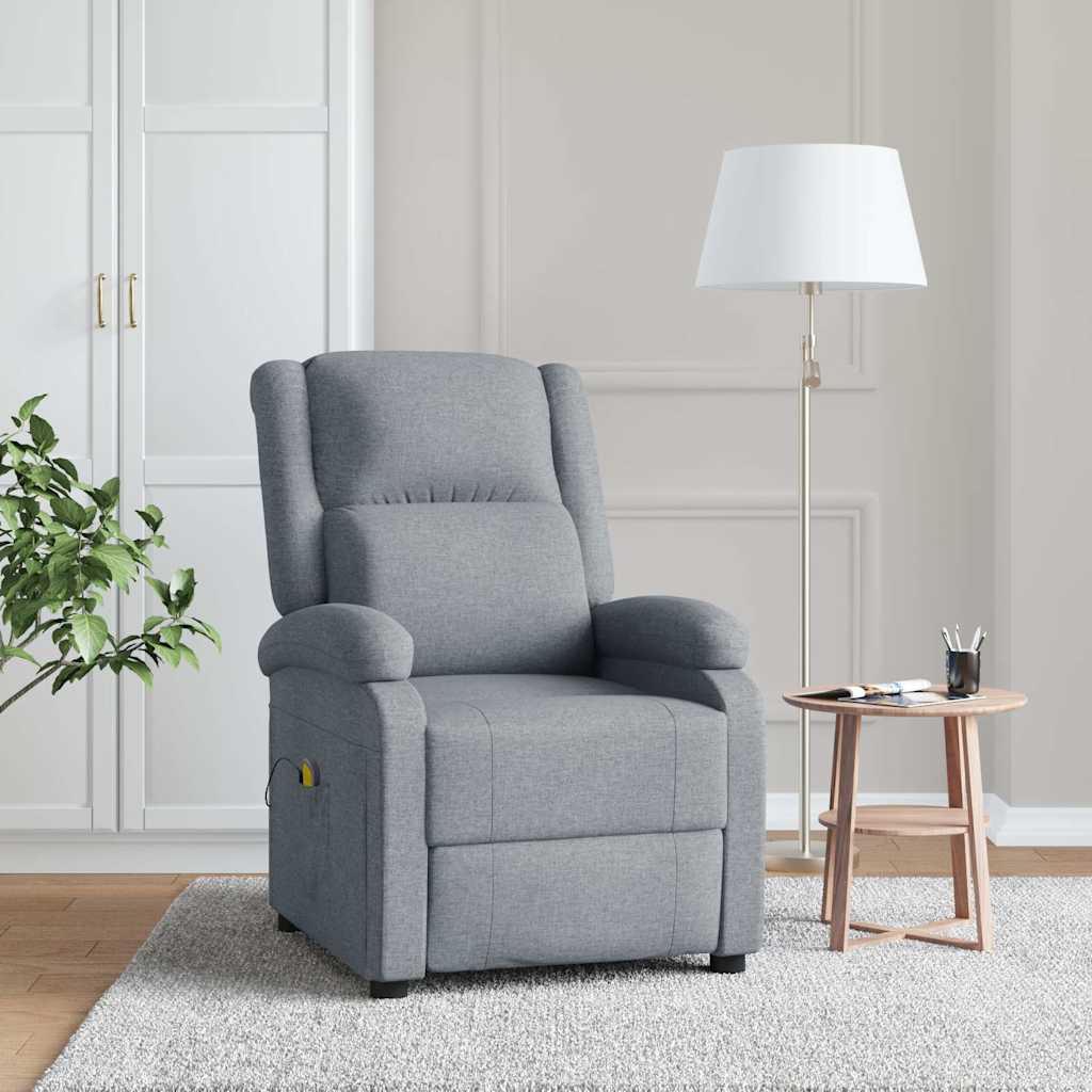 Masážní Křeslo Hnědé Textil