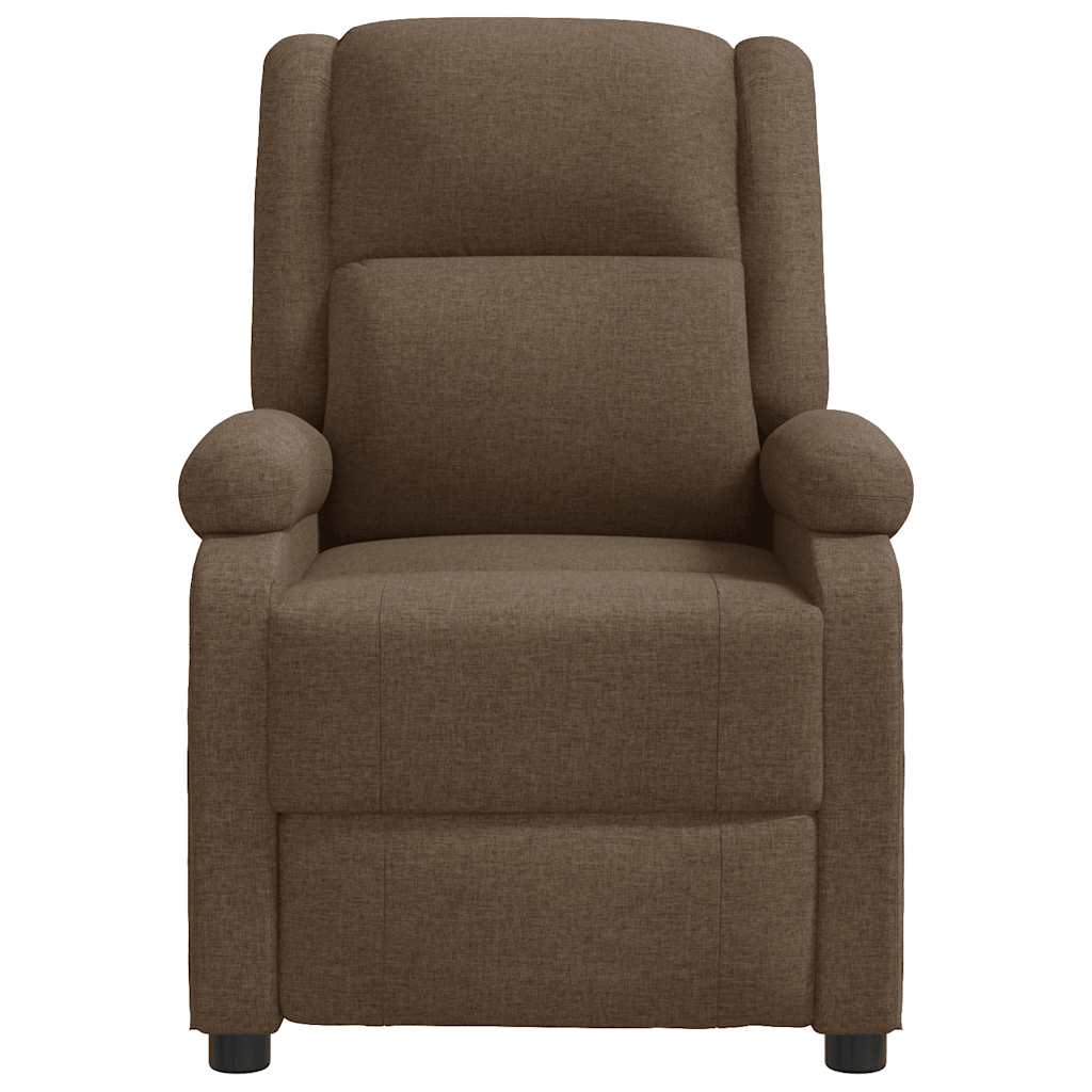Masážní Křeslo Hnědé Textil