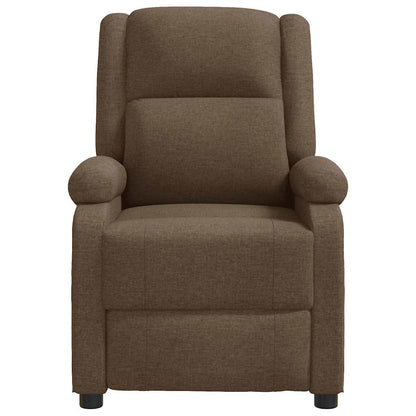 Masážní Křeslo Hnědé Textil