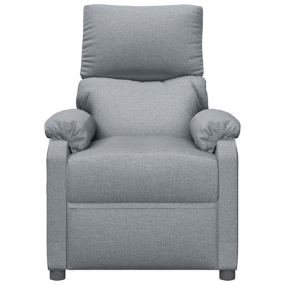 Masážní Křeslo Světle Šedé Textil