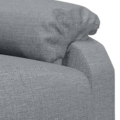 Masážní Křeslo Světle Šedé Textil
