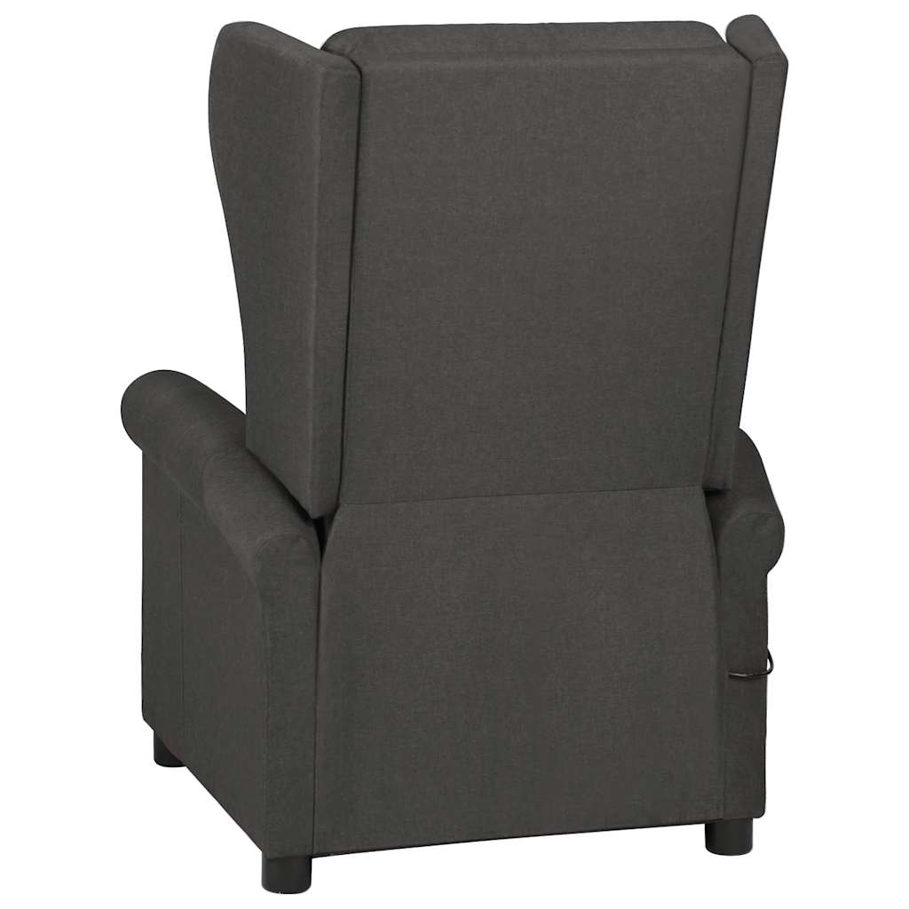 Masážní Křeslo Tmavě Šedé Textil
