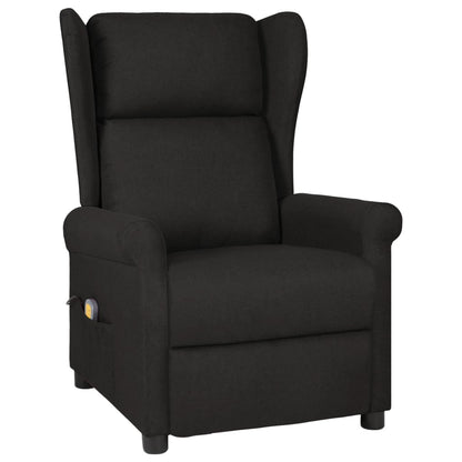 Masážní Křeslo Tmavě Šedé Textil