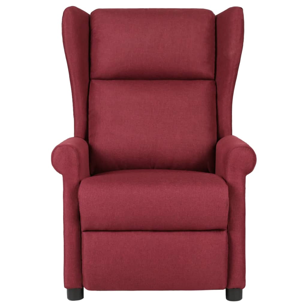 Masážní Křeslo Vínové Textil