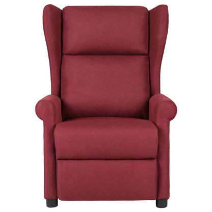 Masážní Křeslo Vínové Textil
