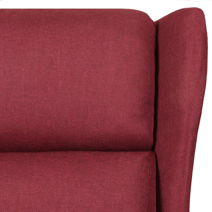 Masážní Křeslo Vínové Textil