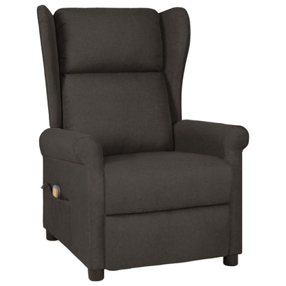 Masážní Křeslo Tmavě Šedé Textil
