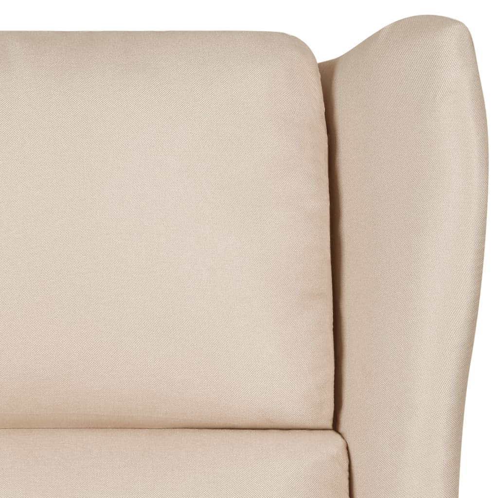 Masážní Křeslo Krémové Textil