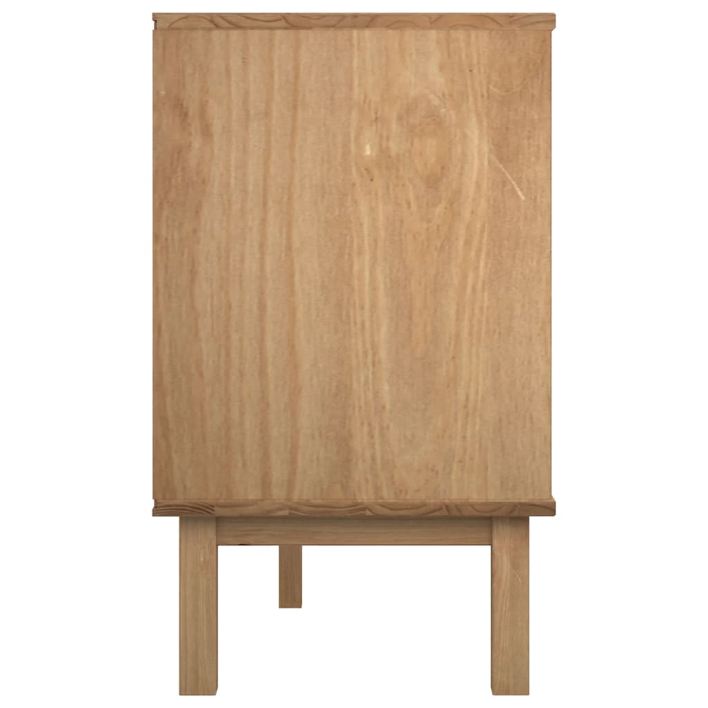 Zásuvková Komoda Otta Hnědá A Šedá 111X43X73,5 Cm Borové Dřevo