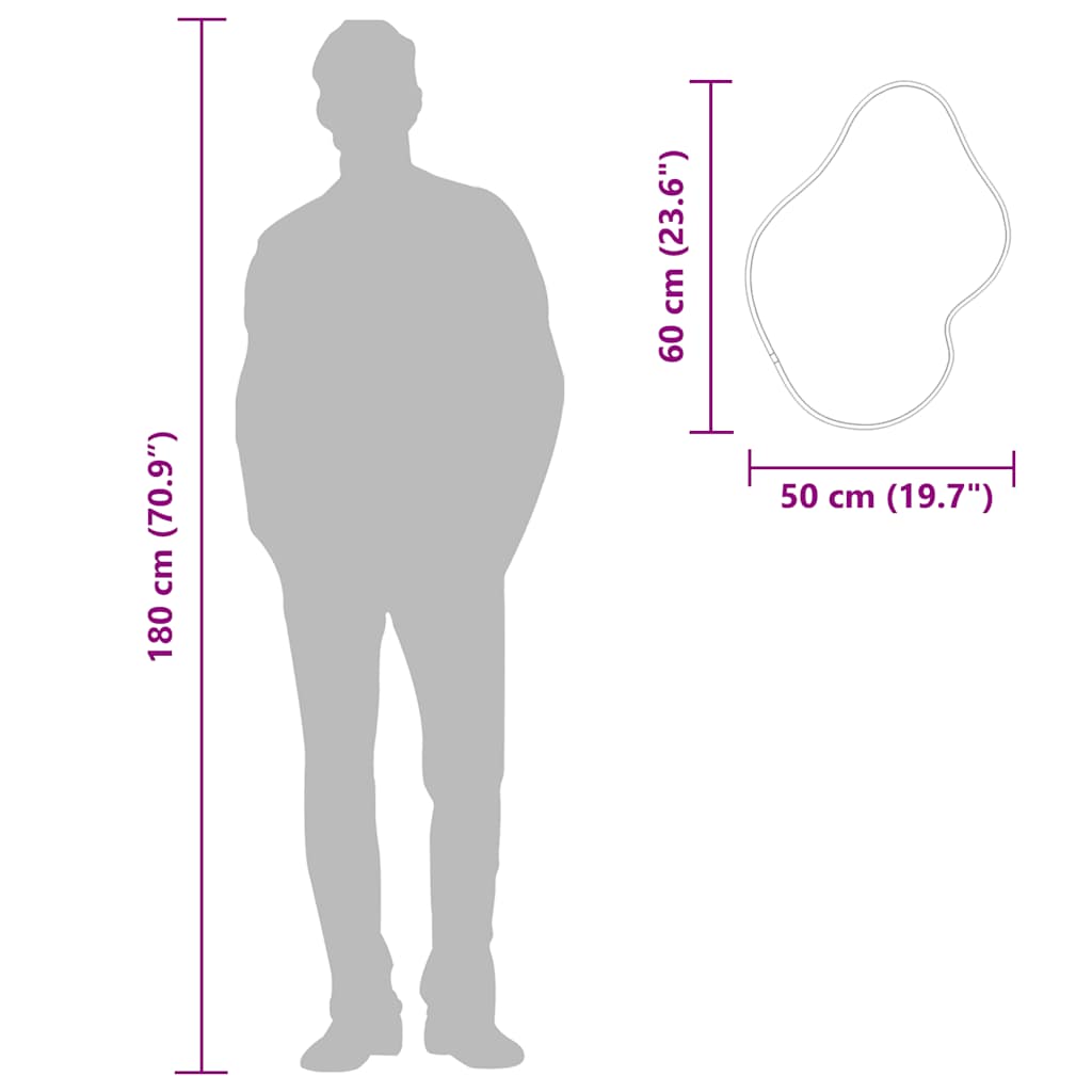 Nástěnné Zrcadlo Stříbrné