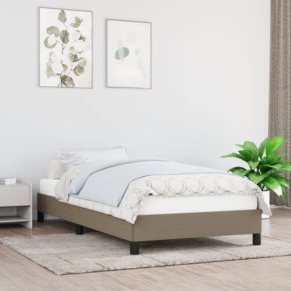 Rám Postele Bez Matrace Textil Taupe