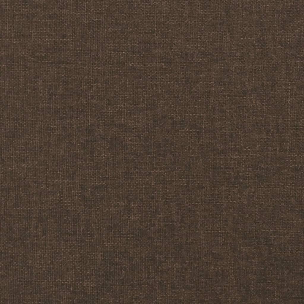Rám Postele Bez Matrace Tmavě Hnědý Textil Tmavě Hnědá