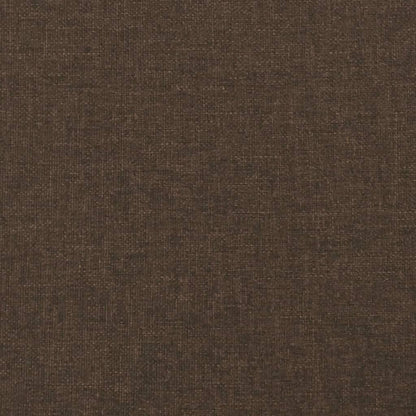 Rám Postele Bez Matrace Tmavě Hnědý Textil Tmavě Hnědá