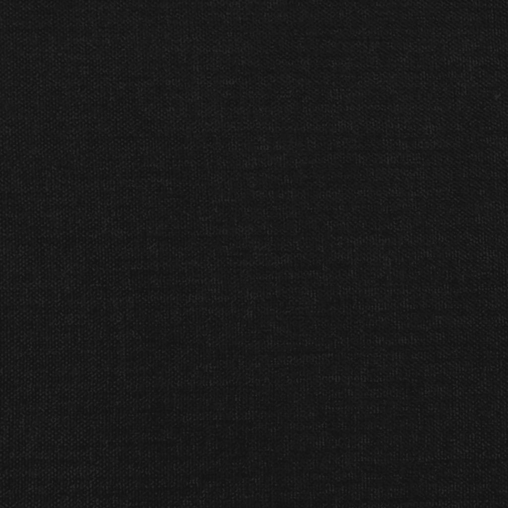 Rám Postele Bez Matrace Černý Textil Černá
