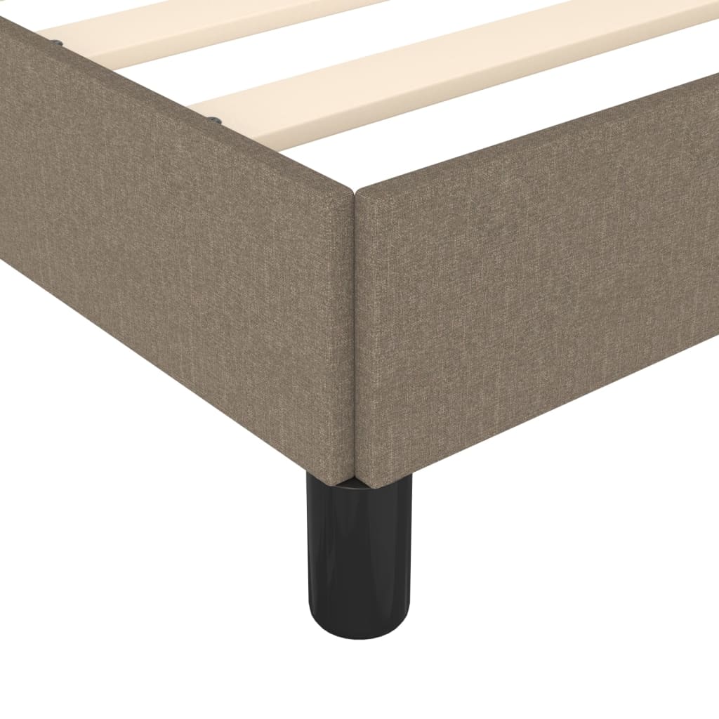 Rám Postele Bez Matrace Textil Taupe