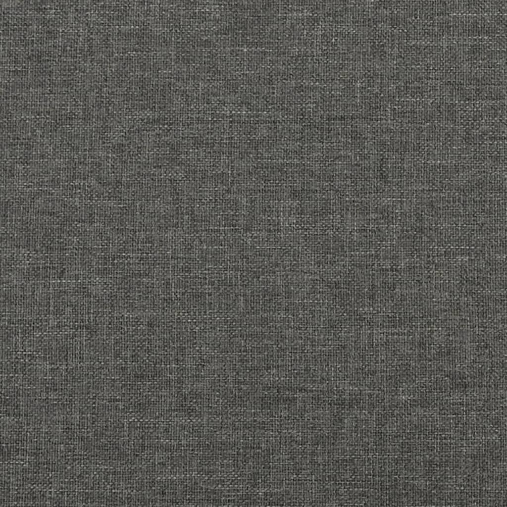 Rám Postele Bez Matrace Tmavě Šedý Textil Tmavě Šedá