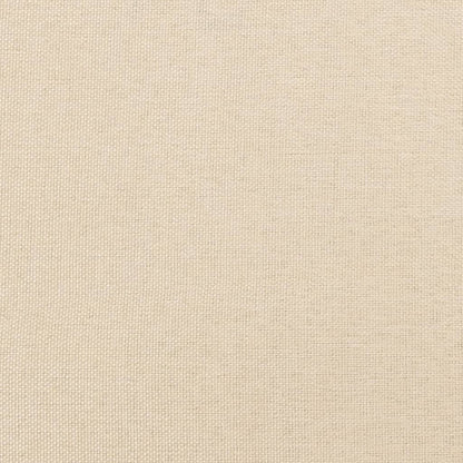 Rám Postele Bez Matrací Krémově Textil Krémová