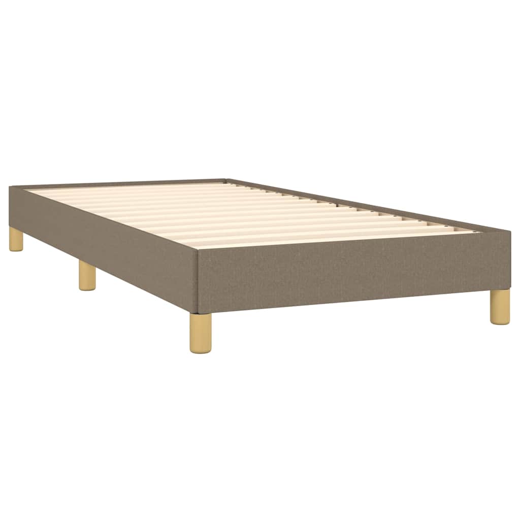 Rám Postele Bez Matrací Textil Taupe