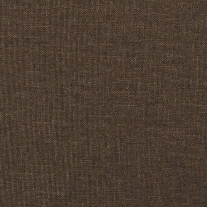 Rám Postele Bez Matrace Tmavě Hnědý Textil Tmavě Hnědá