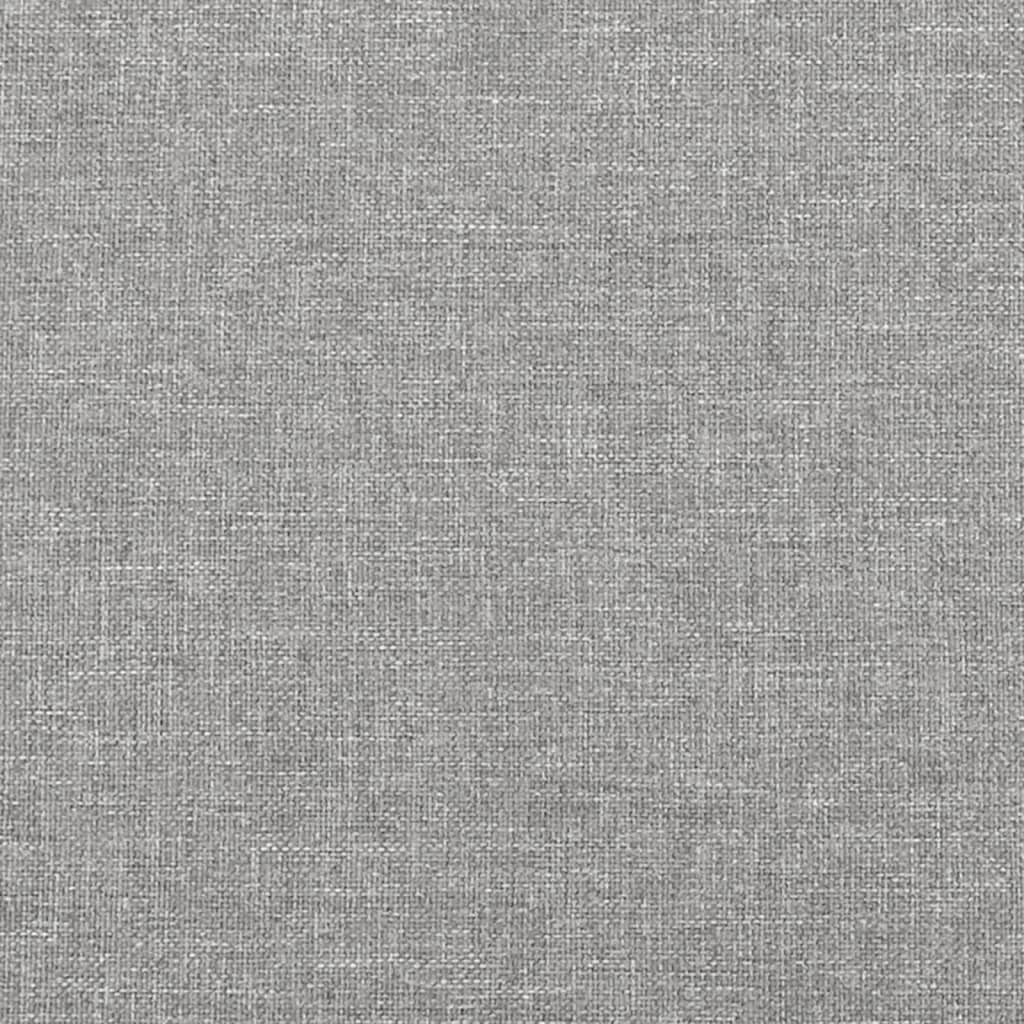 Rám Postele Bez Matrace Světle Šedý Textil Světle Šedá