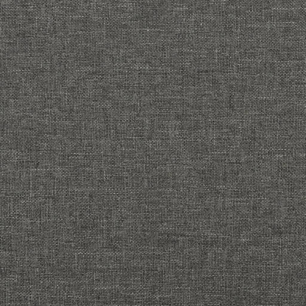 Rám Postele Bez Matrace Tmavě Šedý Textil Tmavě Šedá