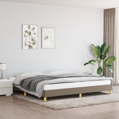 Rám Postele Bez Matrací Textil Taupe