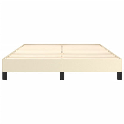 Rám Postele Krémová 140 X 190 Cm Umělá Kůže