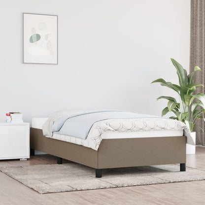 Rám Postele Bez Matrace Textil Taupe