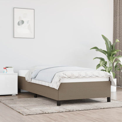 Rám Postele Bez Matrace Textil Taupe