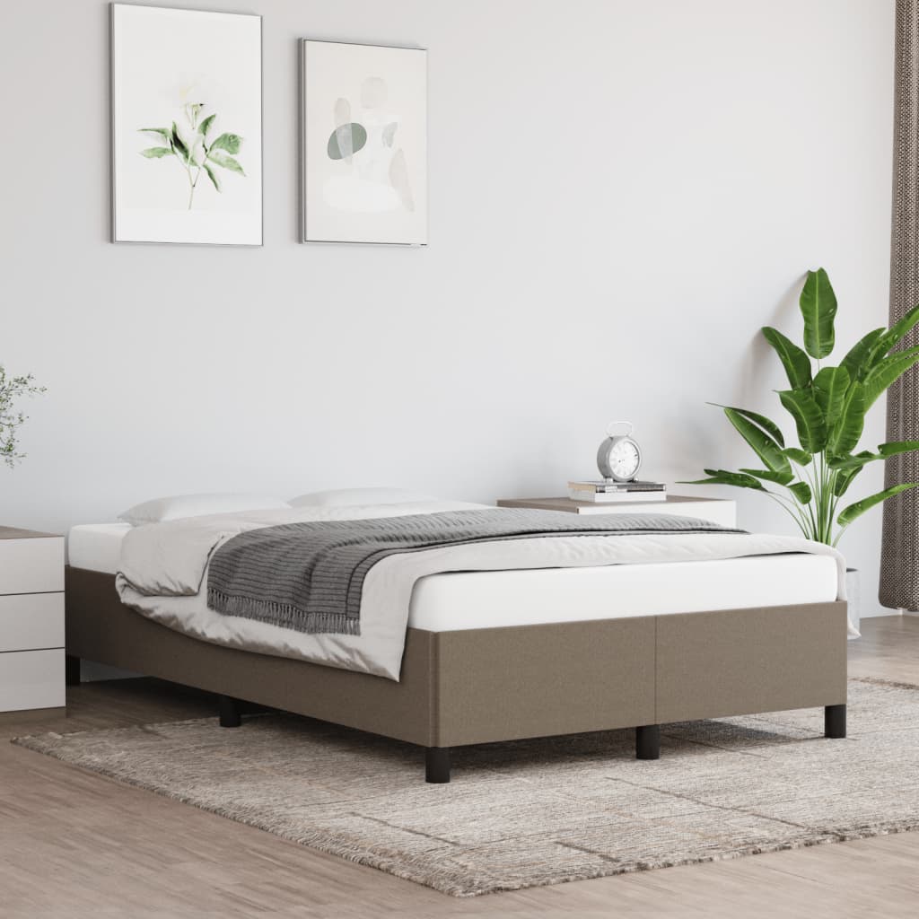 Rám Postele Bez Matrace Textil Taupe