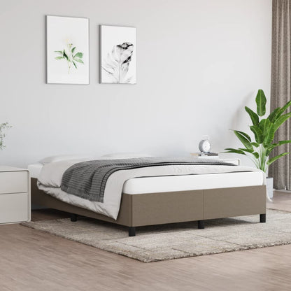 Rám Postele Bez Matrace Textil Taupe